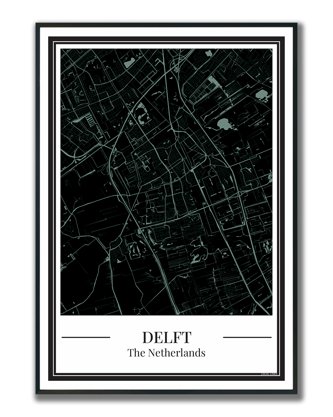 Delft - Poster Soft Teal