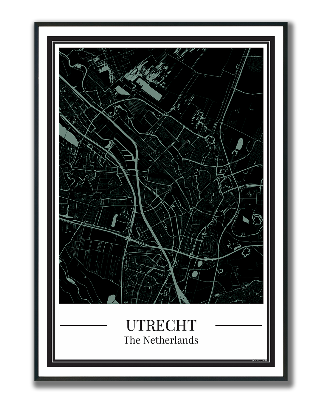 Utrecht - Poster Soft Teal