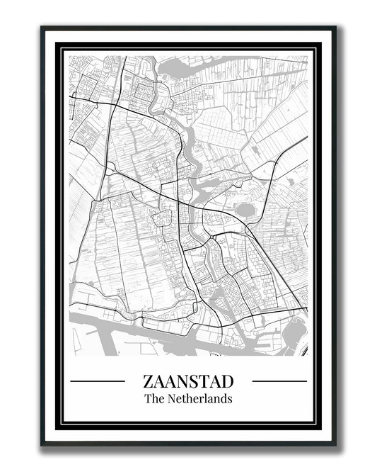 Poster Zaanstad | Stadskaart