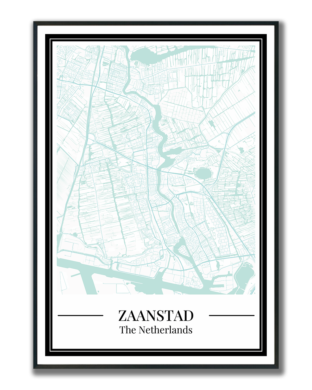 Zaanstad - Poster Aqua Blue