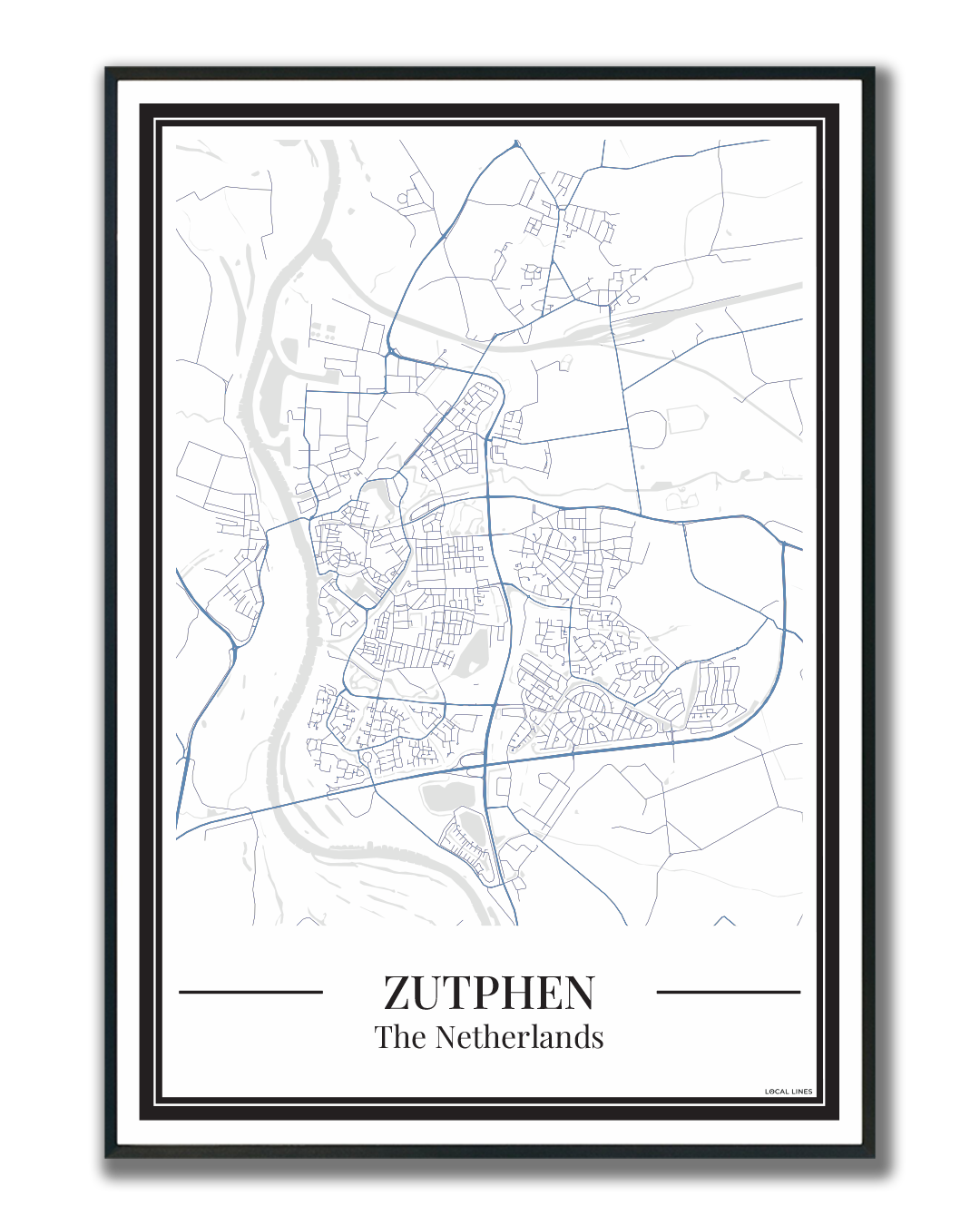 Zutphen - Poster Slate Blue