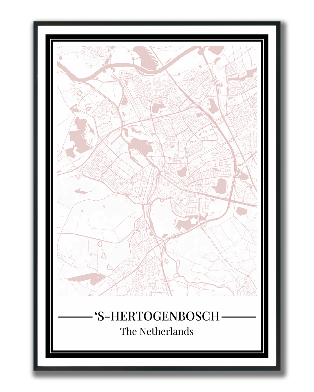 's-Hertogenbosch - Poster Blush Pink