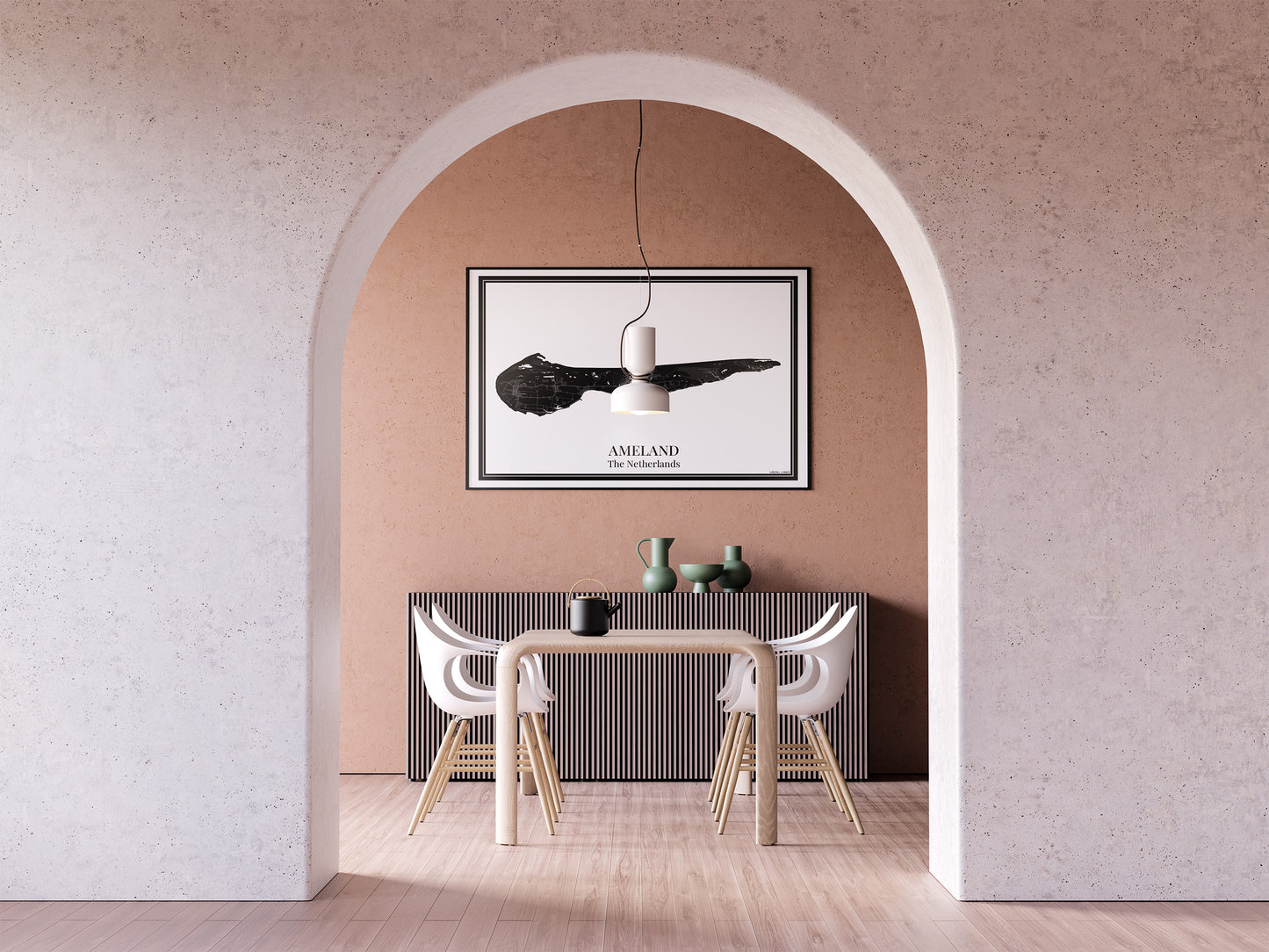 Ameland - Poster Sage Green