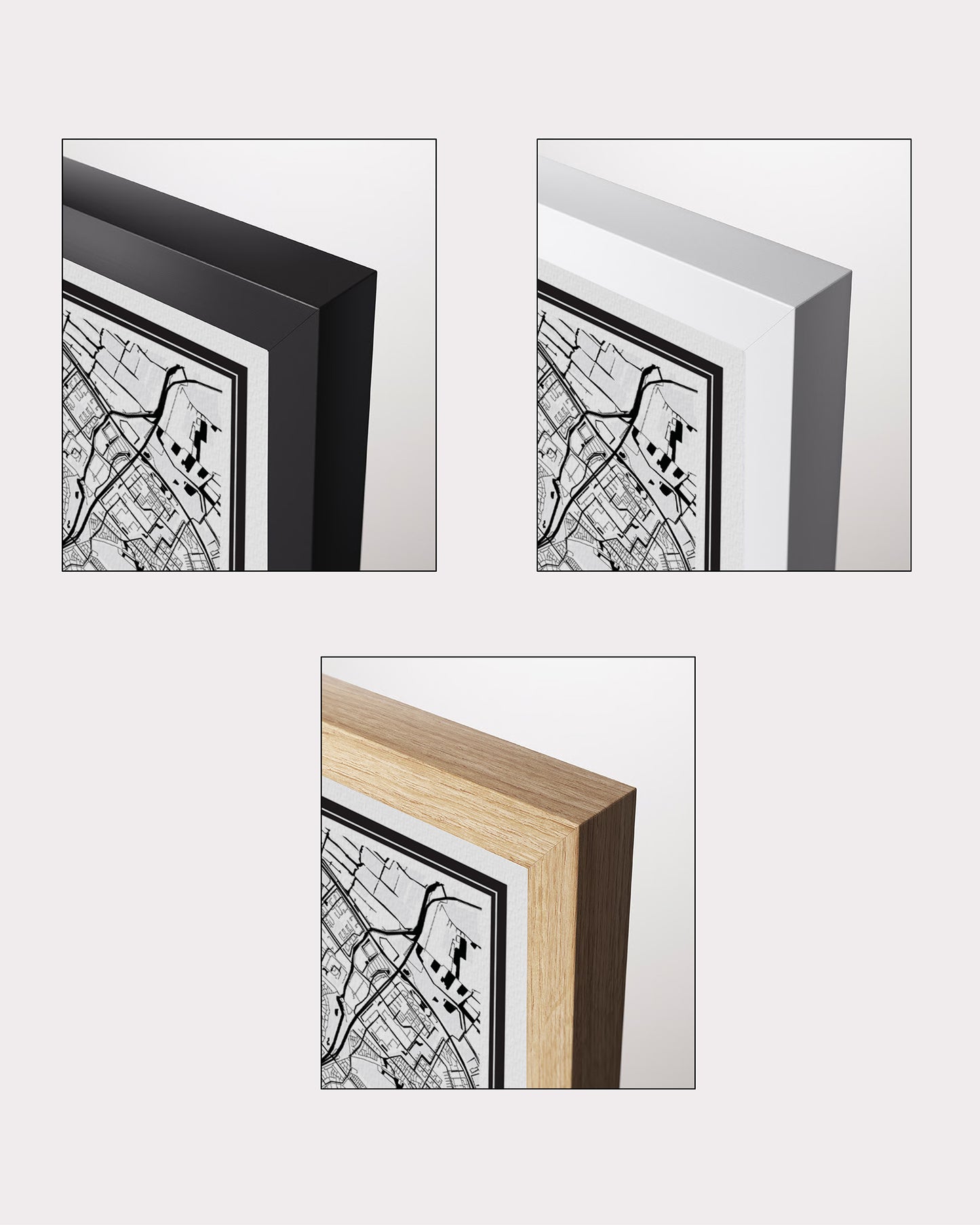 Eindhoven Stadskaart Poster - Beige