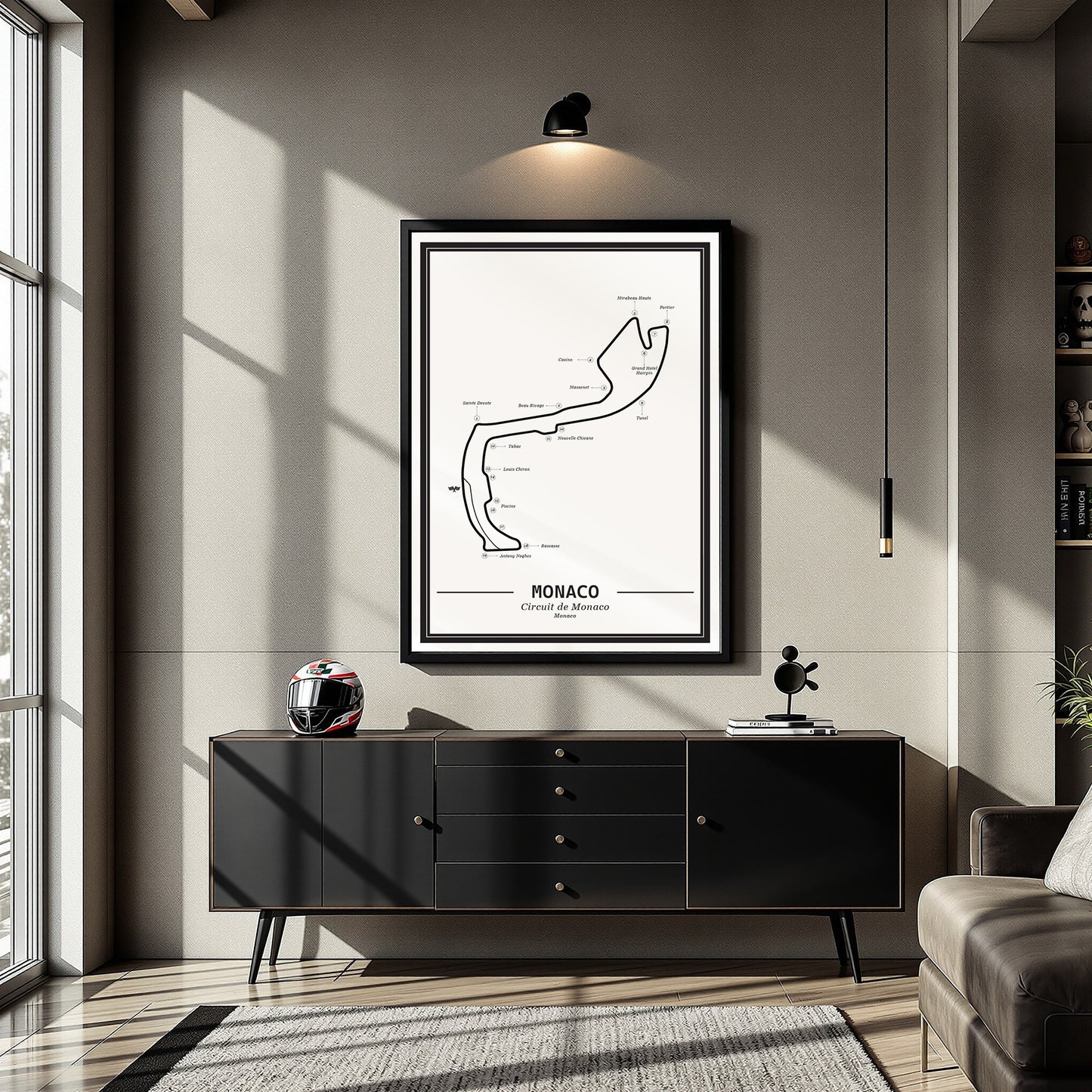 Poster Monaco Formule 1 Circuit | Wit
