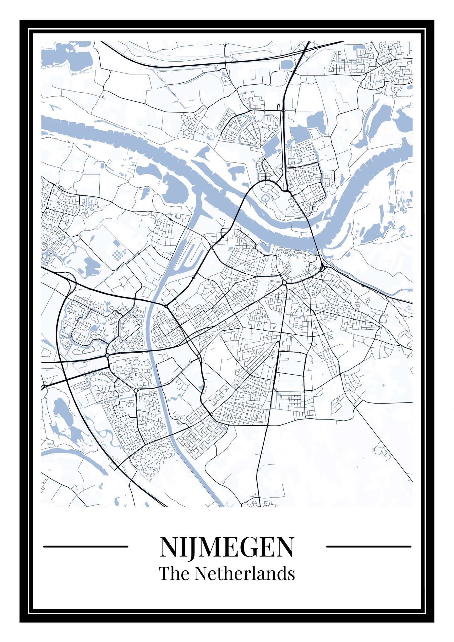 Nijmegen - Poster Slate Blue