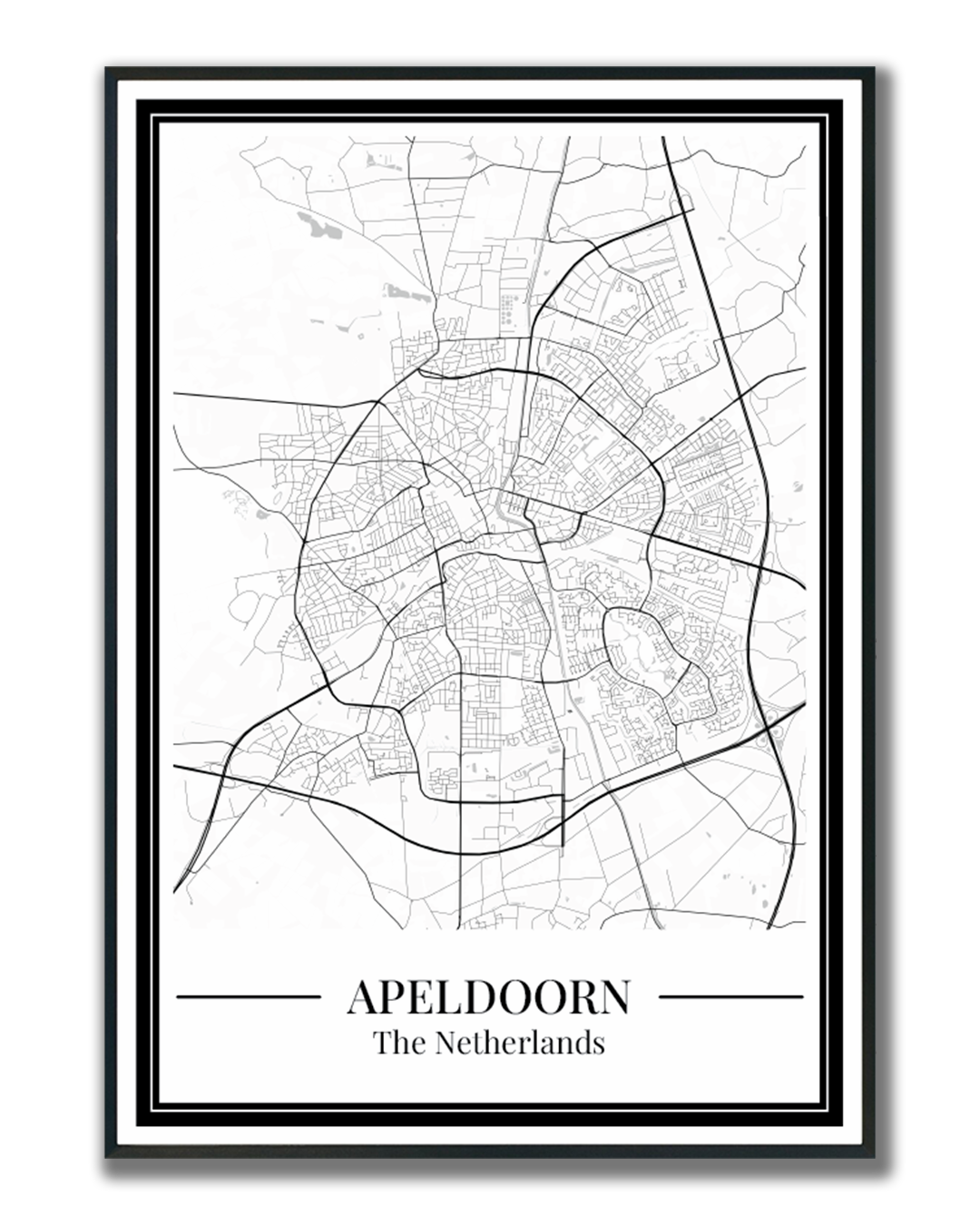 Poster Apeldoorn Stad | Plattegrond Kopen