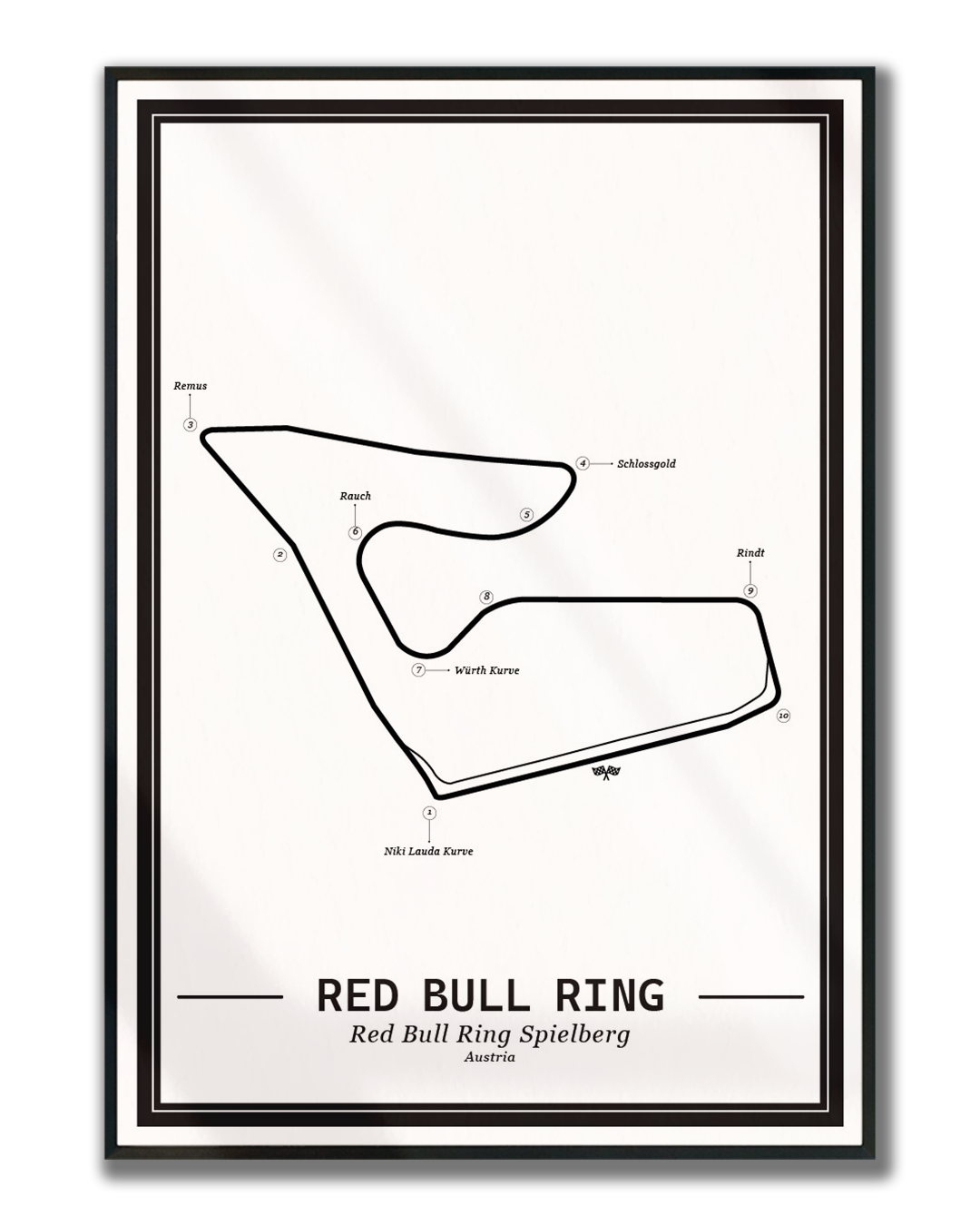 Poster Red Bull Ring Formule 1 Circuit | Wit