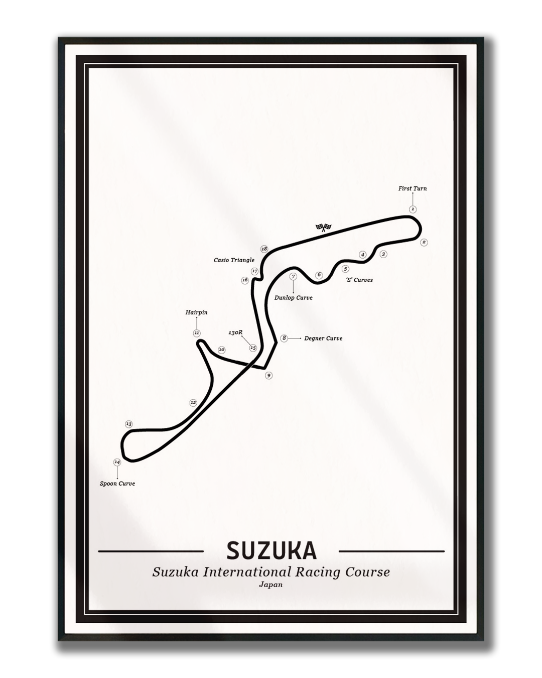 Poster Suzuka Formule 1 Circuit | Wit
