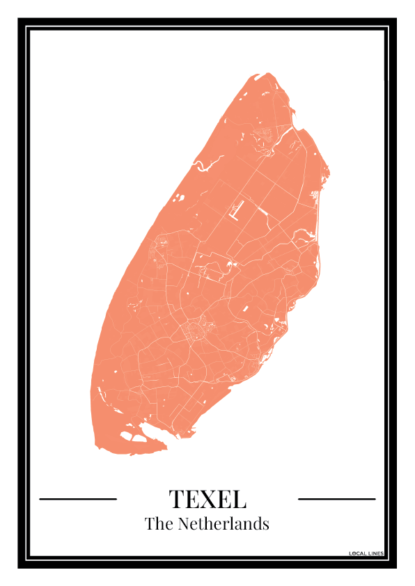 Texel - Poster Warm Peach
