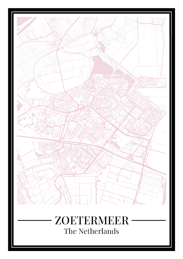 Zoetermeer - Poster Blush Pink