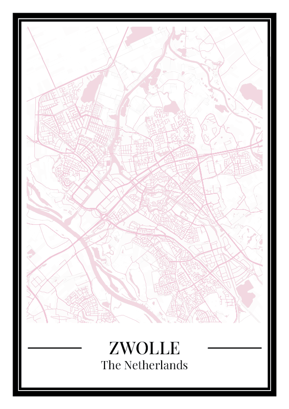 Zwolle - Poster Blush Pink