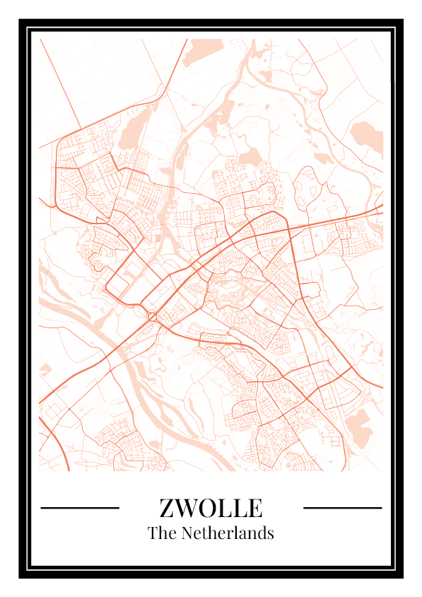 Zwolle - Poster Warm Peach