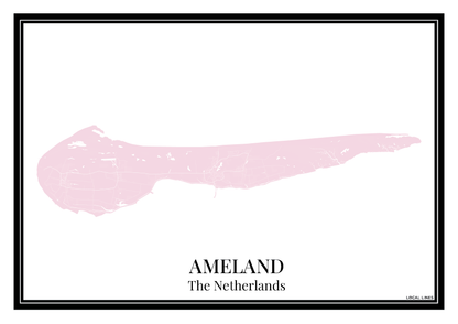 Ameland - Poster Blush Pink