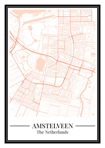Amstelveen - Poster Warm Peach