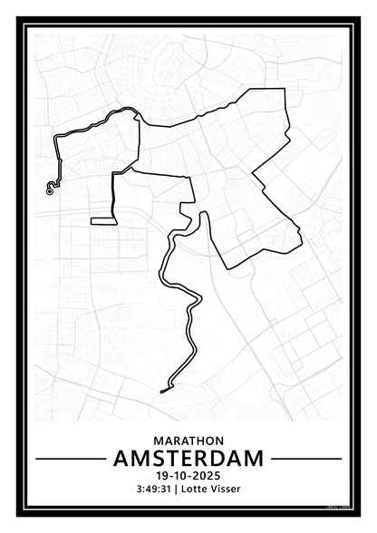 Amsterdam Marathon Poster 2025