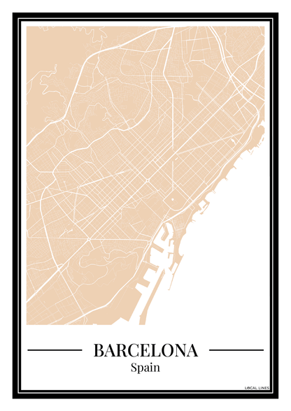 Barcelona - Poster Warm Sand