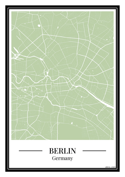 Berlin - Poster Sage Green