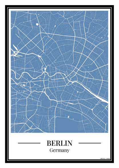 Berlin - Poster Slate Blue