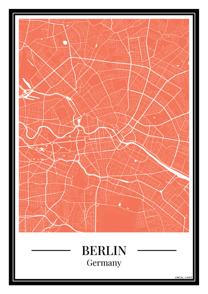 Berlin - Poster Warm Peach