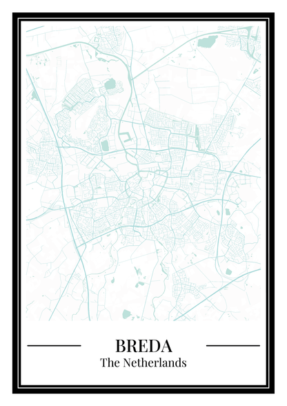 Breda - Poster Aqua Blue