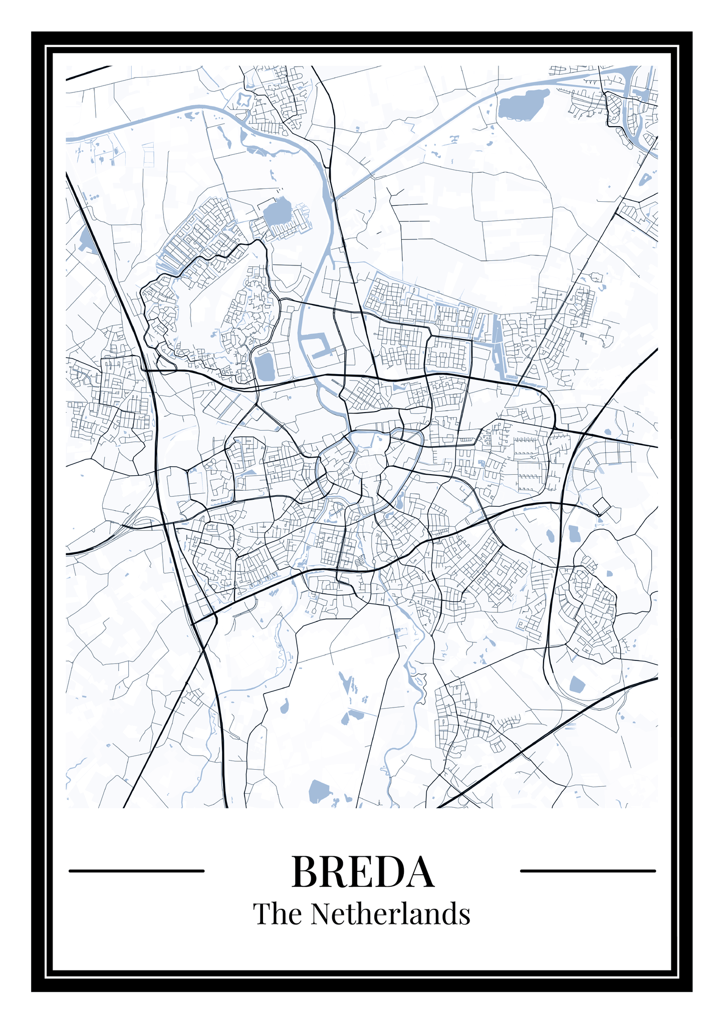 Breda - Poster Slate Blue
