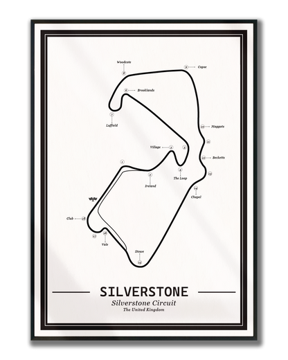 Poster Silverstone Formule 1 Circuit | Wit