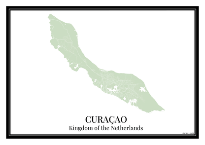 Curaçao - Poster Sage Green