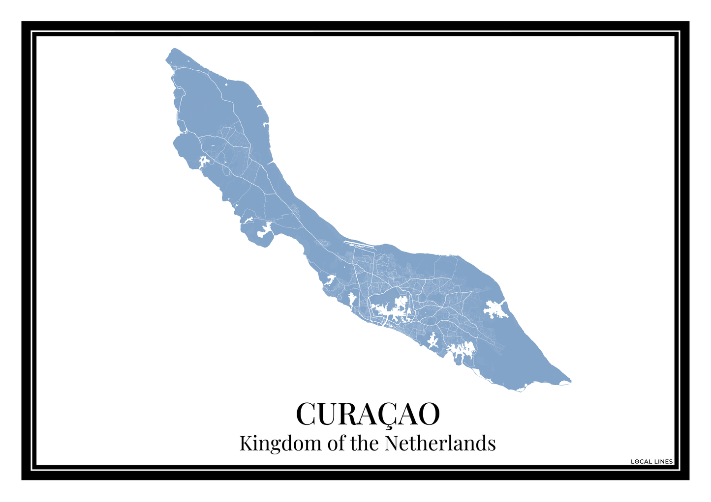 Curaçao - Poster Slate Blue
