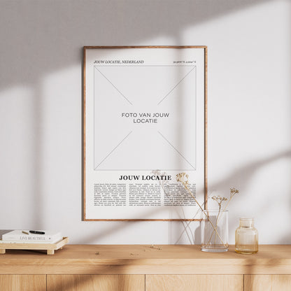 Ontwerp een eigen fotoposter met jouw plaats
