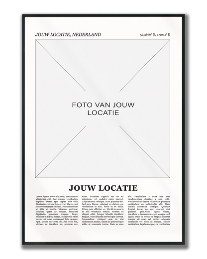 Ingelijste fotoposter Zelf maken