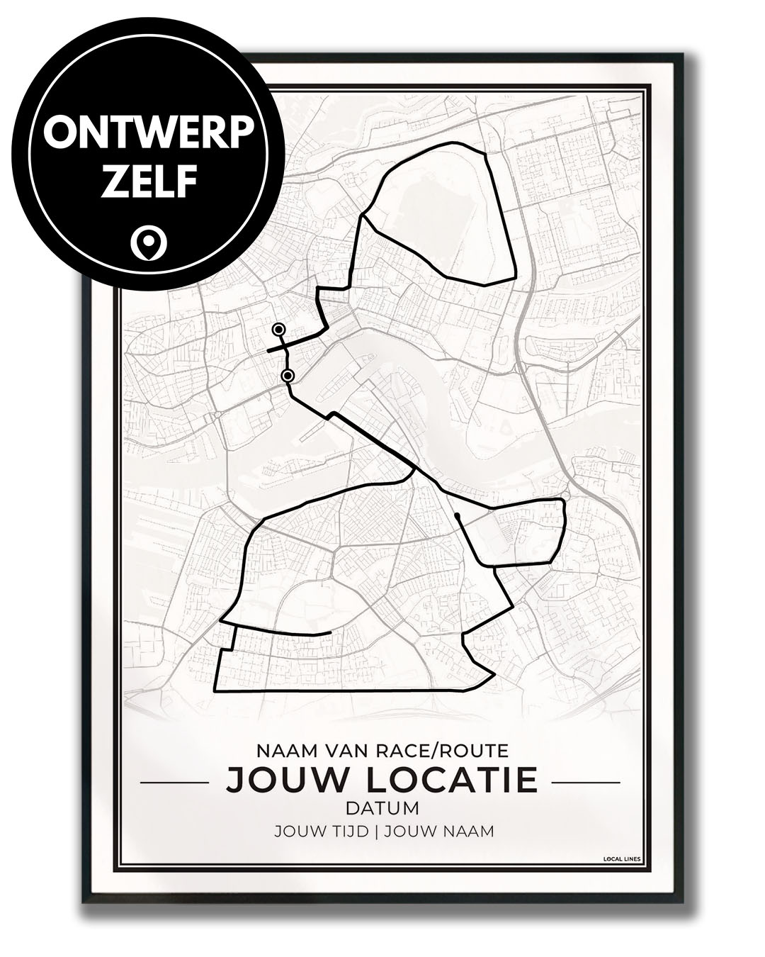 Ontwerp jouw Custom Hardloopposter of routeposter