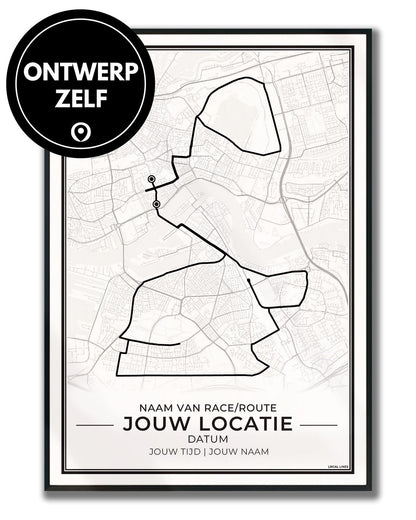 Ontwerp jouw Custom Hardloopposter of routeposter