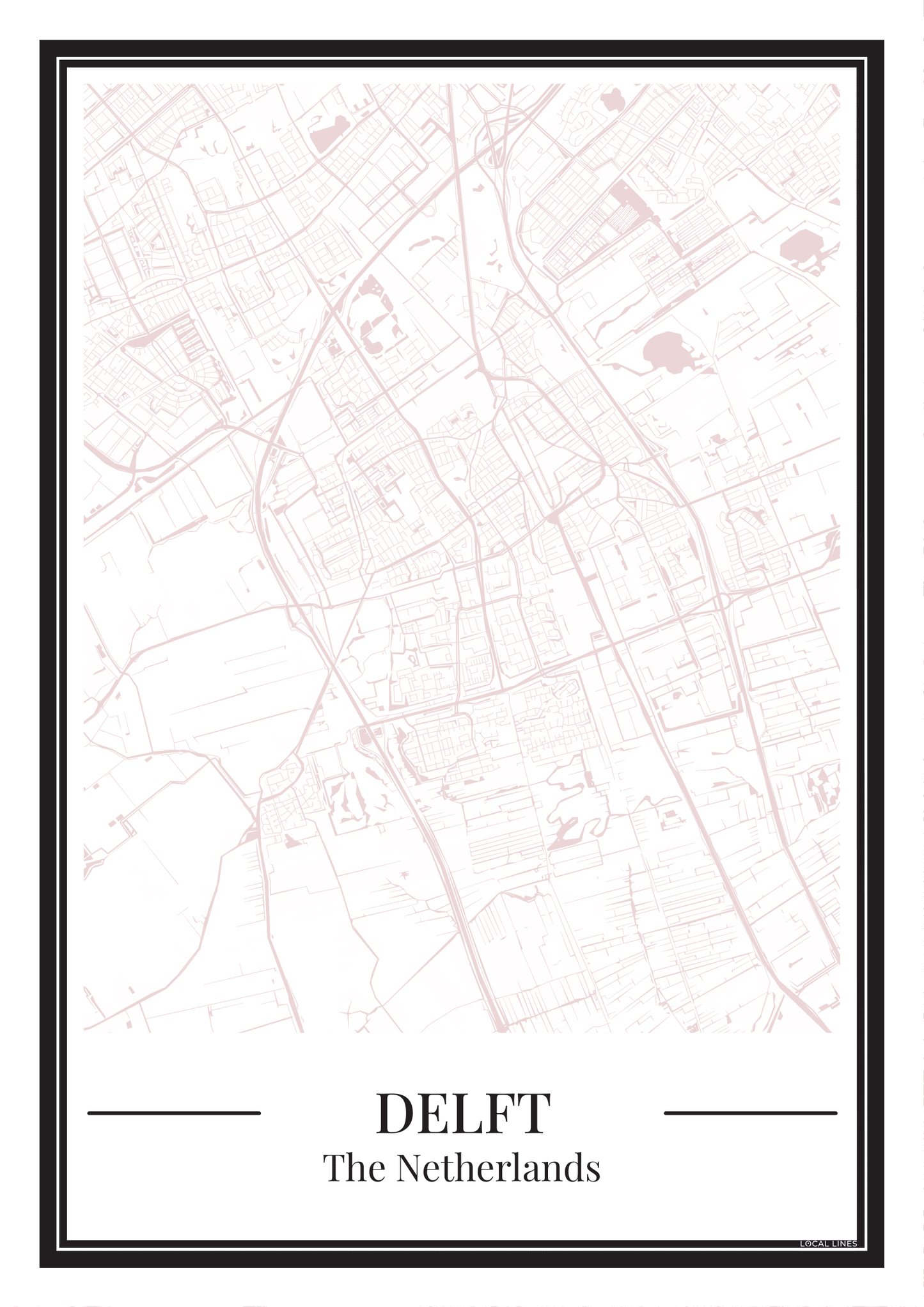 Delft - Poster Blush Pink