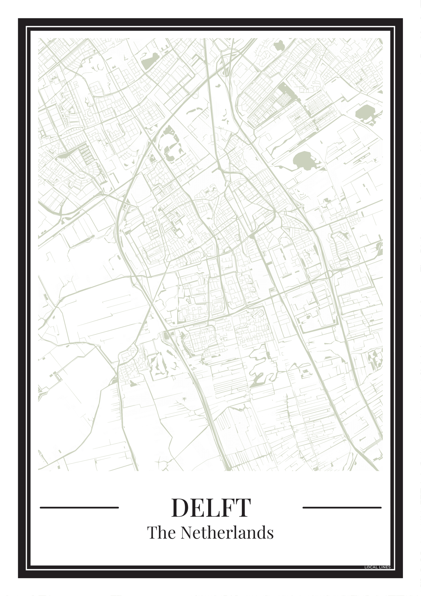 Delft - Poster Sage Green