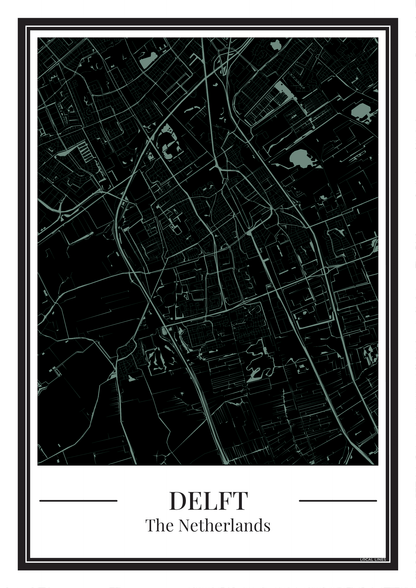 Delft - Poster Soft Teal