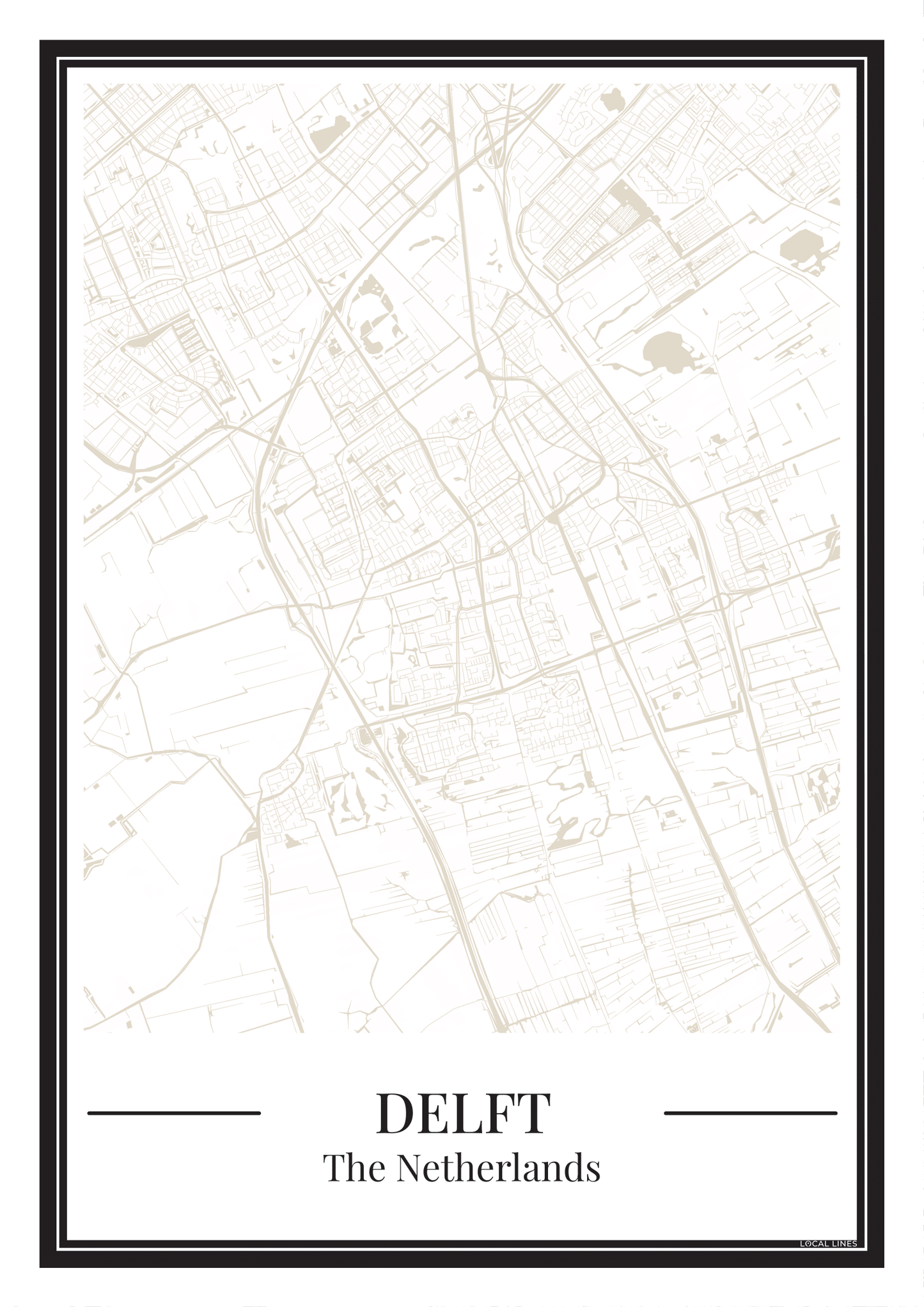 Delft - Poster Warm Sand