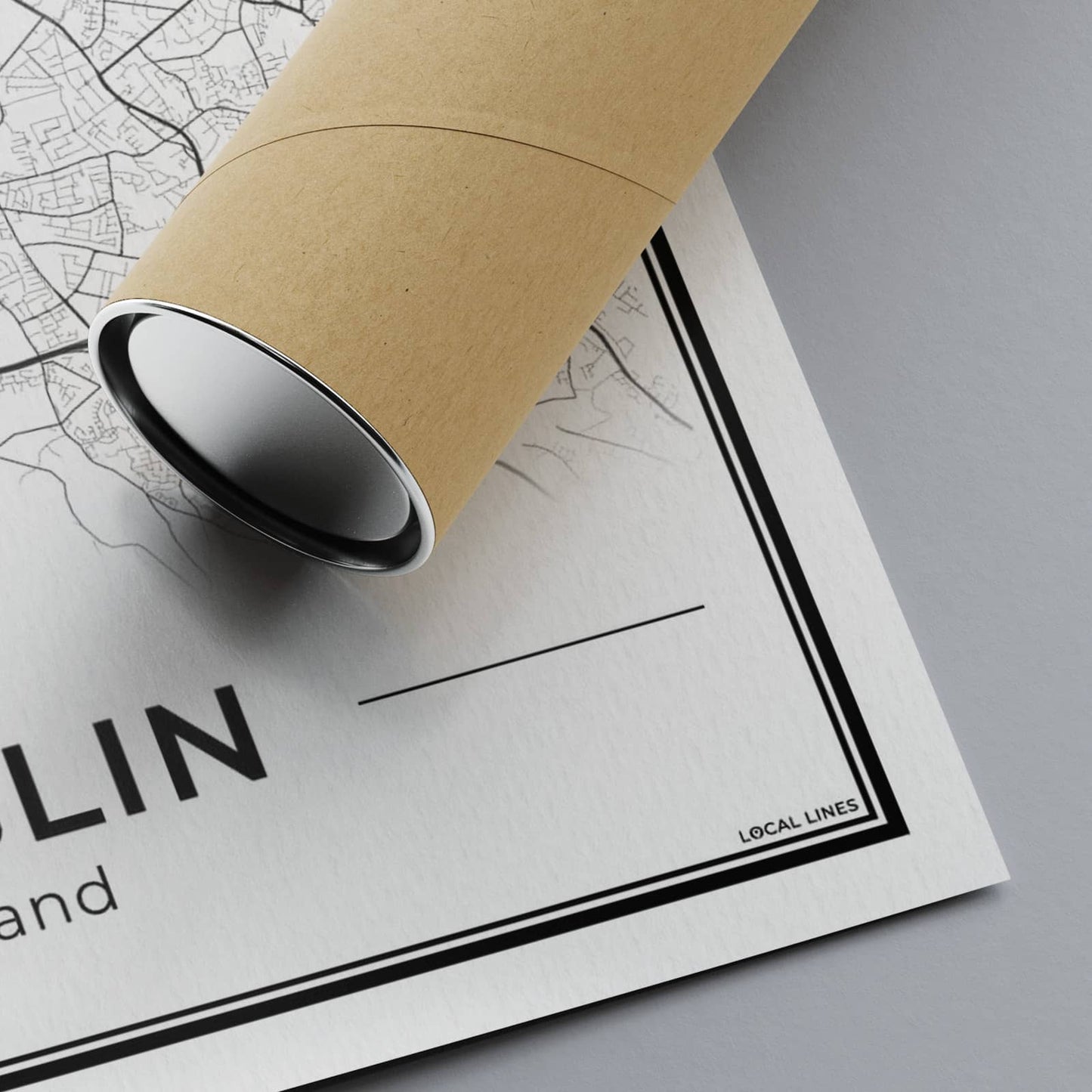 Dublin Stadskaart – Poster - Detail foto stadskaart
