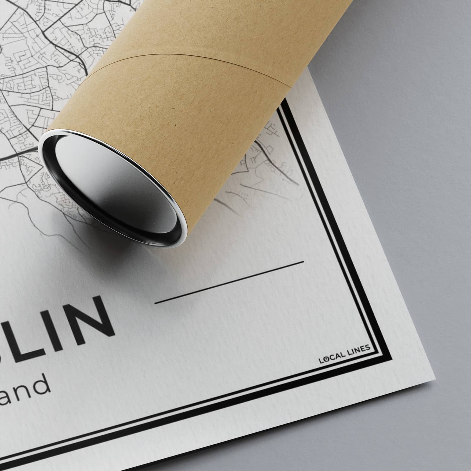 Dublin Stadskaart – Poster - Detail foto stadskaart