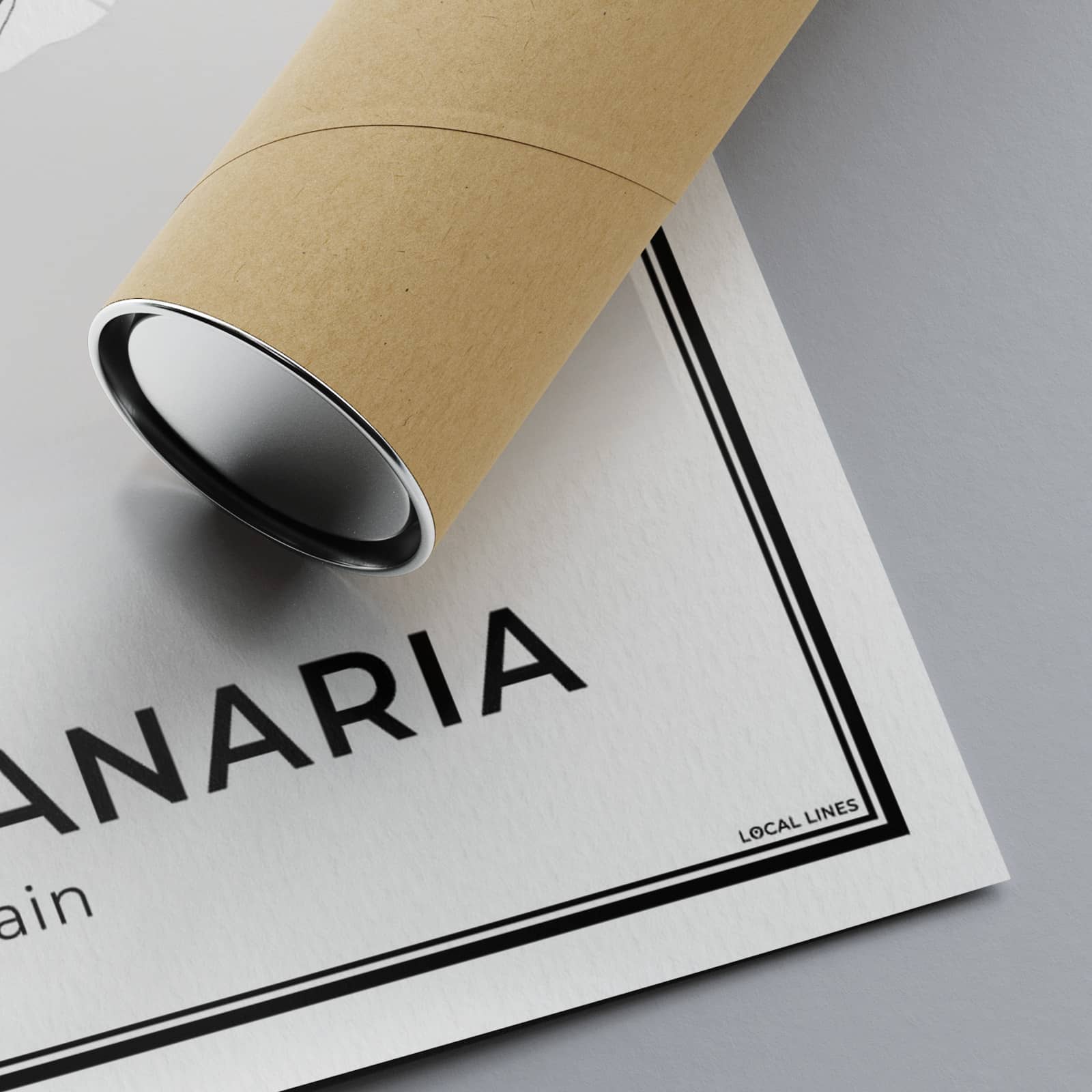 Gran Canaria Eilandkaart – Poster - Detail foto stadskaart