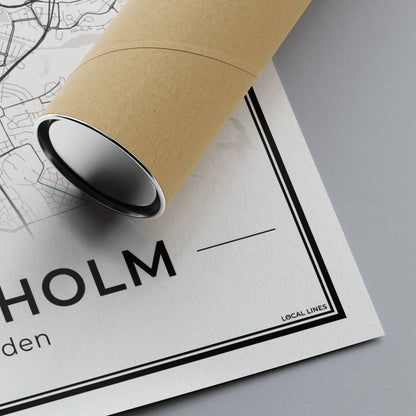 Stockholm Stadskaart – Poster - Detail foto stadskaart