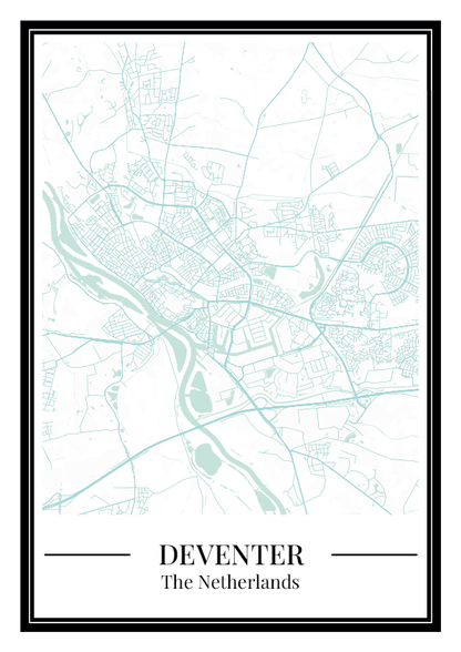 Deventer - Poster Aqua Blue