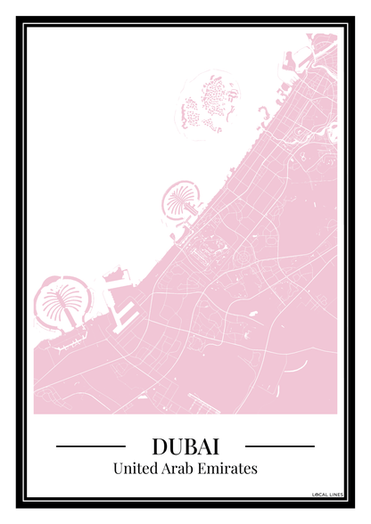 Dubai - Poster Blush Pink