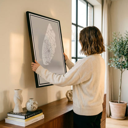 Texel Plattegrond Poster voor Woonkamer aan muur Algemeen