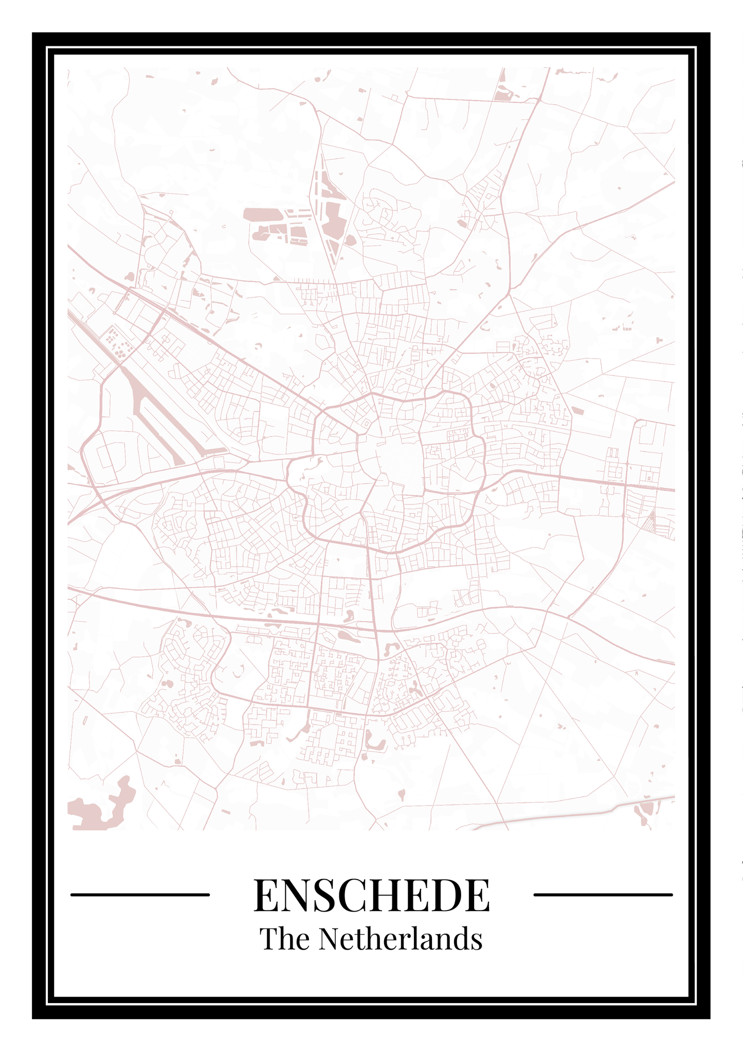 Enschede - Poster Blush Pink