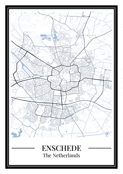 Enschede - Poster Slate Blue