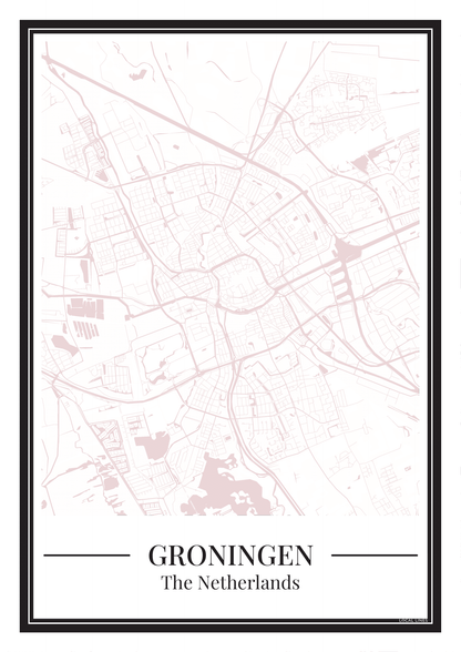 Groningen - Poster Blush Pink