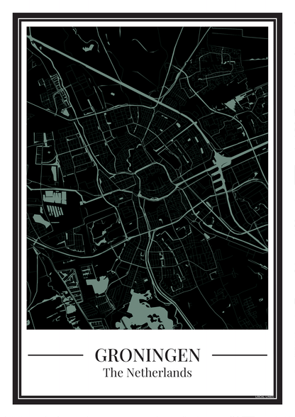 Groningen - Poster Soft Teal