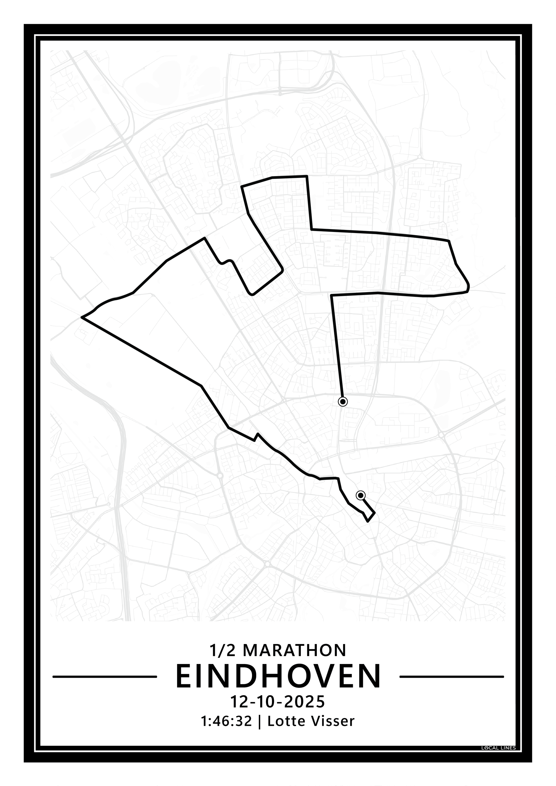 Marathon Eindhoven hardloopposter