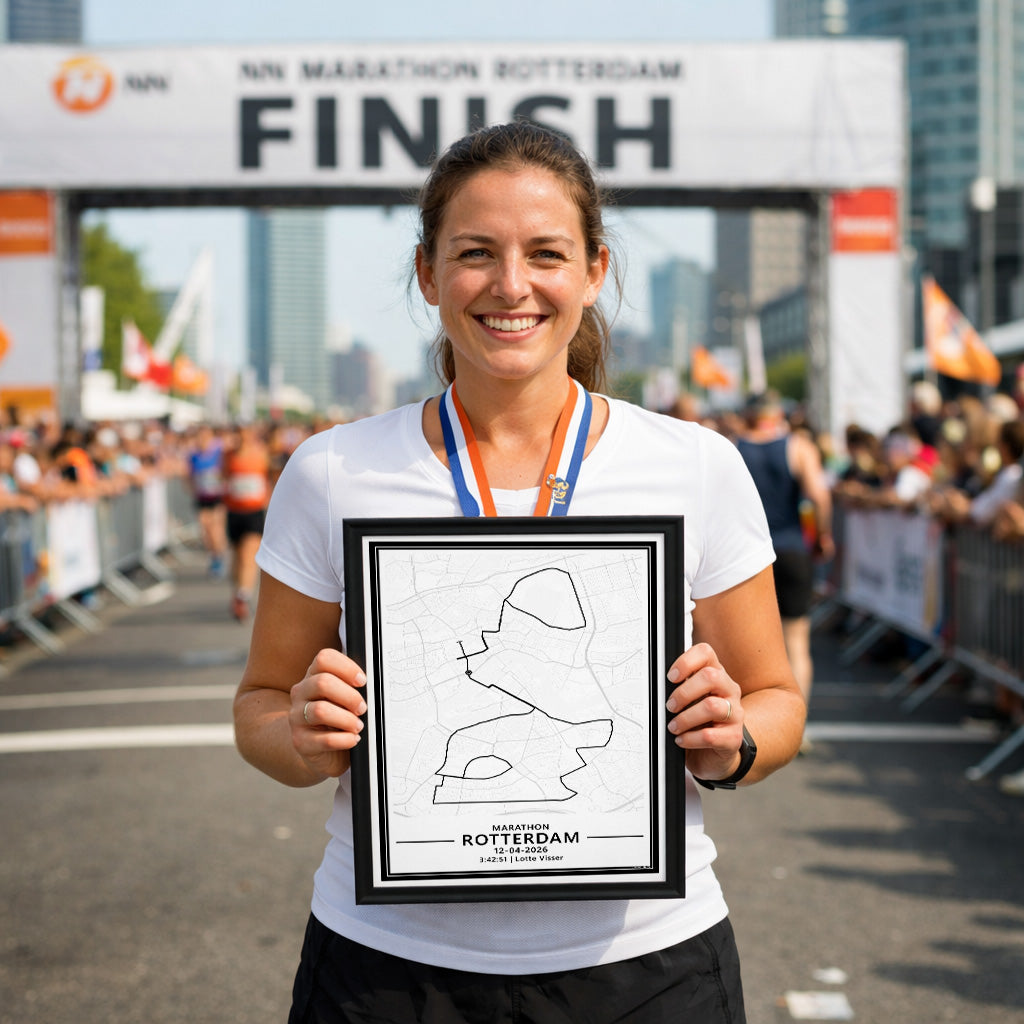 Hardloopposter van de Maraton van Rotterdam